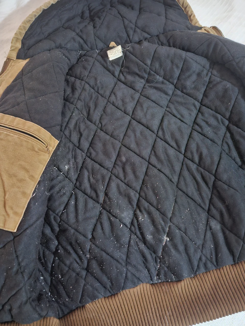 Carhartt Men’s Brown Hooded Zip-Front Work Jacket
